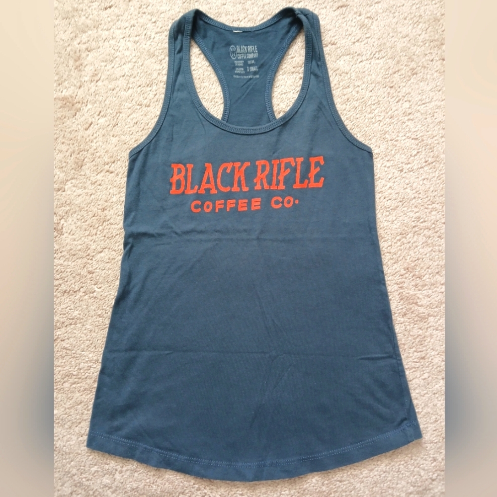 Razorback Black Rifle Coffee Co Tank Top XS in Blue